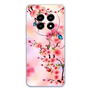 Чехол с принтом САКУРЫ на Realme 13 Pro Plus (Бабочки на сакуре)
