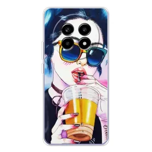 Чехол с картинкой Модные Девчонки Realme 13 Pro Plus (Девушка с коктейлем)