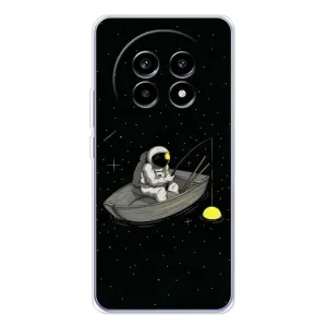 Силіконовый Чохол з принтом "Космонавти" на Realme 13 Pro Plus (Космонавт на рибалці)