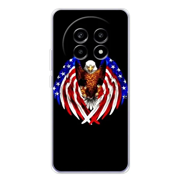 Чехол с рисунком «Крылья США» для Realme 13 Pro Plus Чехол с рисунком «Крылья США» для Realme 13 Pro Plus