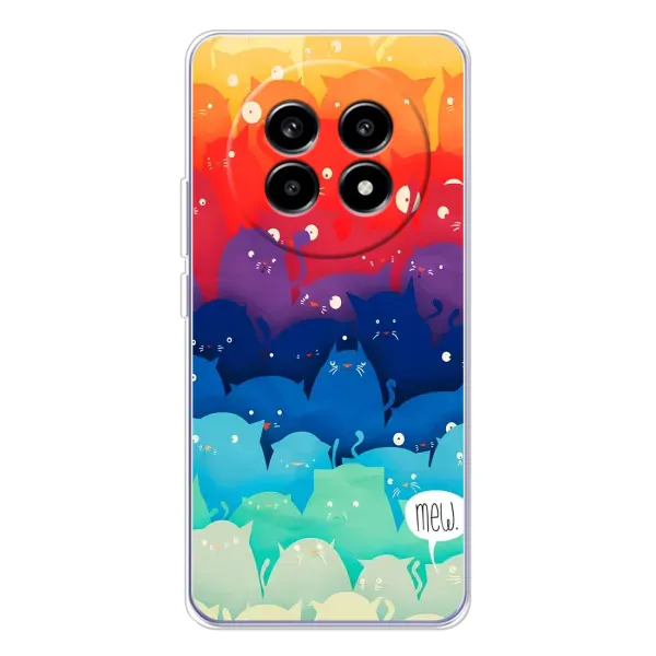 Чехол с рисунком «Mew» для Realme 13 Pro Plus