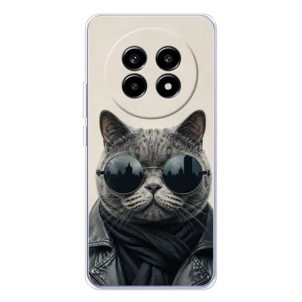 Чехол с рисунком «Модный кот» для Realme 13 Pro Plus