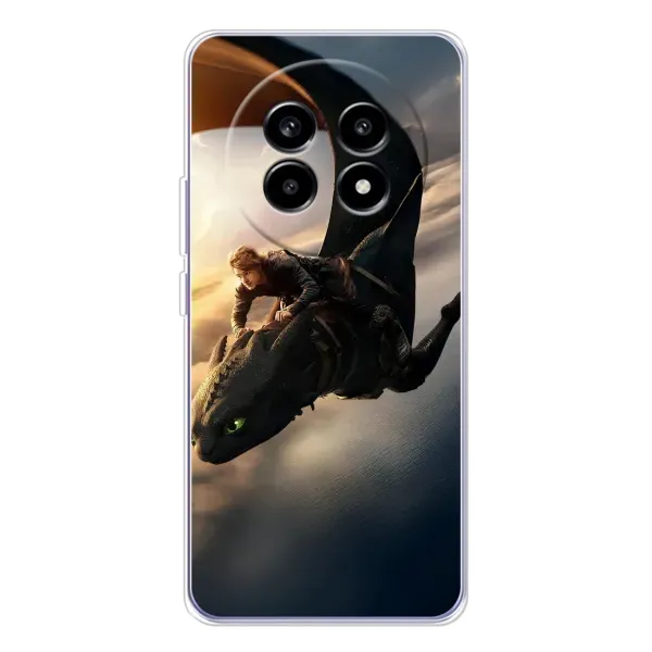 Чехол с рисунком «Полет Беззубика» для Realme 13 Pro Plus Чехол с рисунком «Полет Беззубика» для Realme 13 Pro Plus