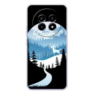 Силиконовый бампер на рождество для Realme 13 Pro Plus (Рождественский Олень)