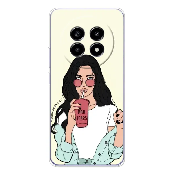 Чехол с рисунком «С напитком» для Realme 13 Pro Plus Чехол с рисунком «С напитком» для Realme 13 Pro Plus