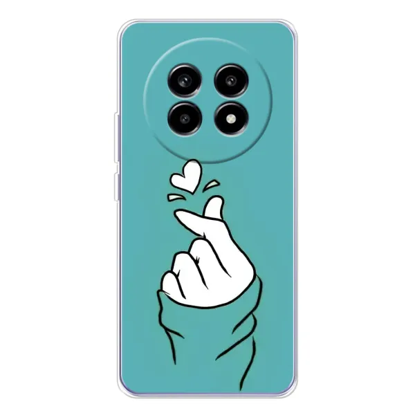 Чехол с рисунком «Сердечко на бирюзовом» для Realme 13 Pro Plus Чехол с рисунком «Сердечко на бирюзовом» для Realme 13 Pro Plus