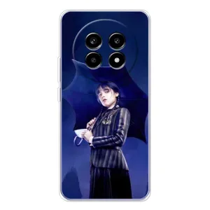 Чехлы с принтом Уэнсдей на Realme 13 Pro Plus (Уэнсдей с зонтом)