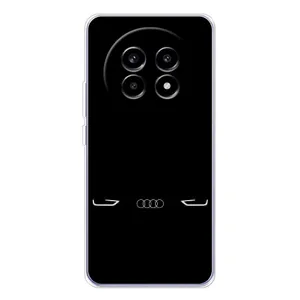 Силиконовый бампер с картинкой машины на Realme 13 Pro (Силует Audi)