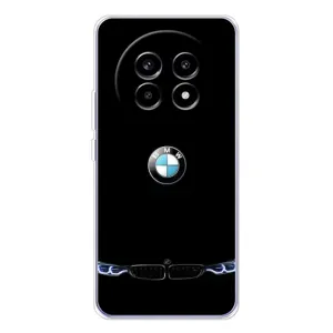 Силиконовый бампер с картинкой машины на Realme 13 Pro (Черный BMW)