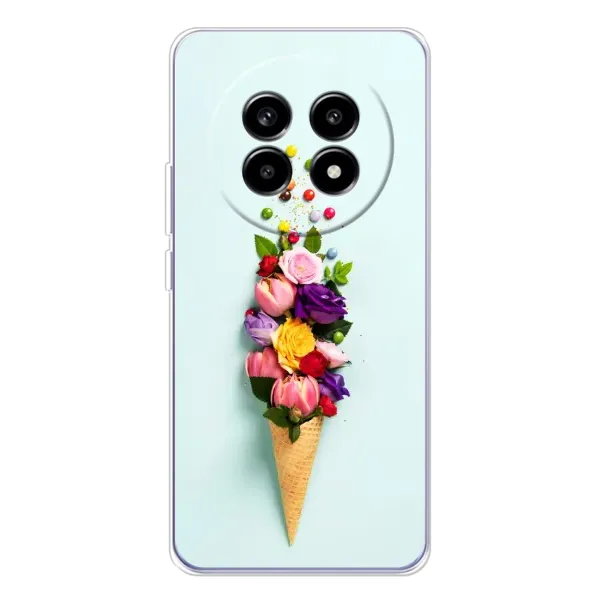 Чехол с рисунком «Цветок-мороженное» для Realme 13 Pro Чехол с рисунком «Цветок-мороженное» для Realme 13 Pro