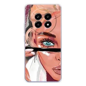 Силиконовый Чехол на Realme 13 Pro с картинкой Стильных Девушек (Девушка и ресницы)