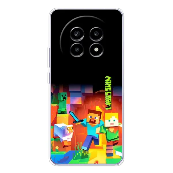 Чохол з малюнком «Герой Майнкрафт» для Realme 13 Pro Чохол з малюнком «Герой Майнкрафт» для Realme 13 Pro