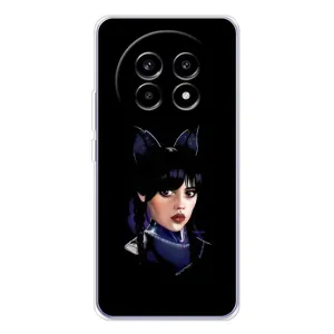 Чехлы с принтом Уэнсдей на Realme 13 Pro (Милая Уэнсдей)
