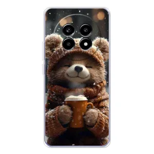 Друкований чохол 'Звірята з кавою' для Realme 13 Pro (Ведмедик з кавою)