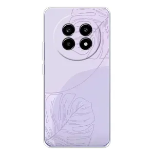 Чохол квітковий дизайн для Realme 13 Pro (Монстера фіолетова)
