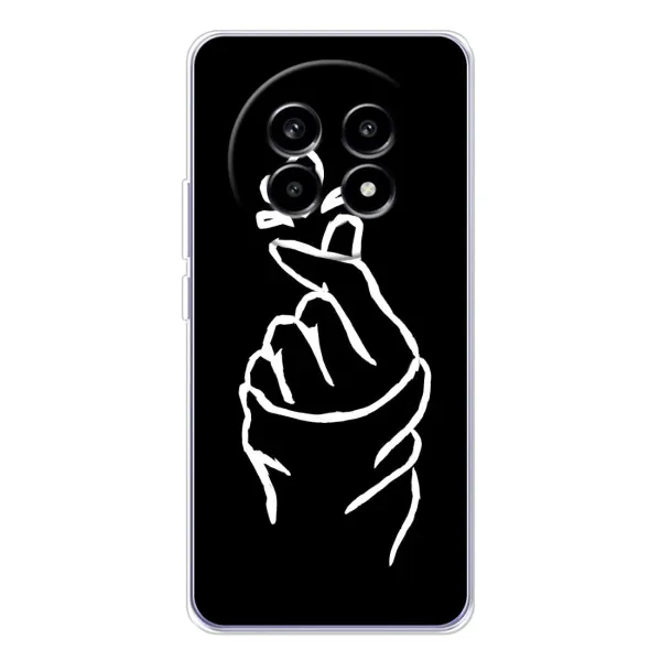 Чехол с рисунком «Сердце на черном» для Realme 13 Pro Чехол с рисунком «Сердце на черном» для Realme 13 Pro