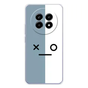 Чохли (ТПУ) (смішні стікери) для Realme 13 Pro (Сіро-білий)