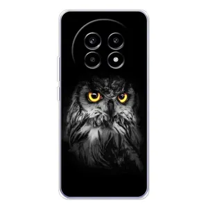 Чохли з принтом СОВИ для Realme 13 Pro (Сова на чорному)