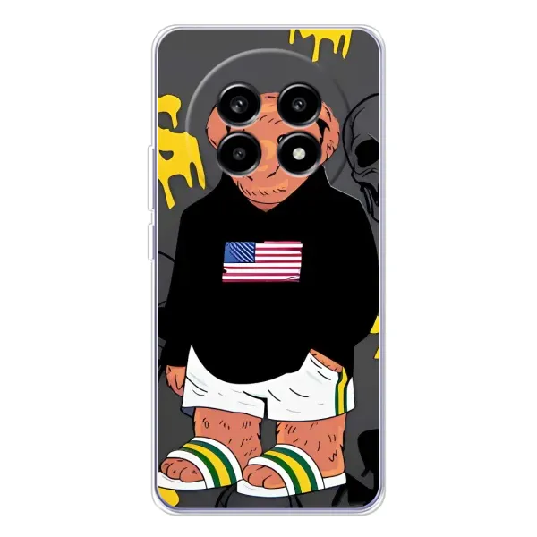 Чехол с рисунком «Teddy USA» для Realme 13 Pro Чехол с рисунком «Teddy USA» для Realme 13 Pro
