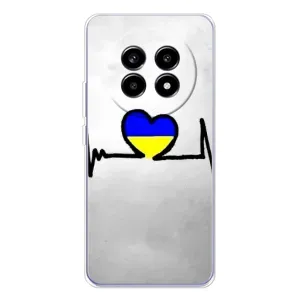 Силиконовый Чехол на Realme 13 Pro (Я-Украина) (Украинская кардиограмма)