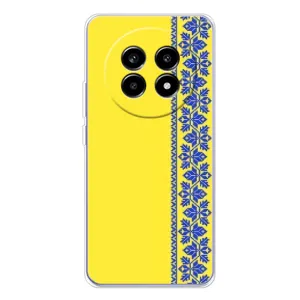 Силиконовый Чехол на Realme 13 Pro (Вышиванка на желтом)