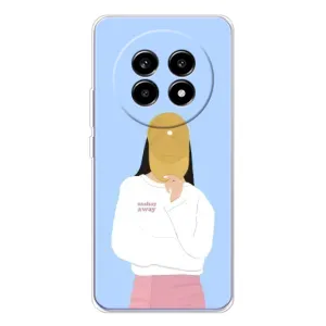 Силиконовый Чехол на Realme 13 Pro с картинкой Стильных Девушек (Желтая кепка)