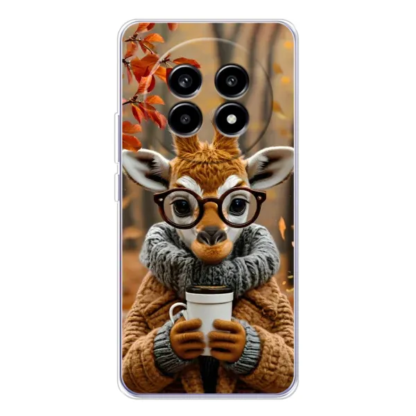 Чехол с рисунком «Жираф с кофе» для Realme 13 Pro Чехол с рисунком «Жираф с кофе» для Realme 13 Pro
