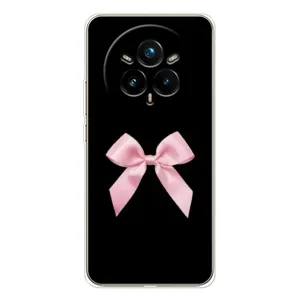 Чехол банты для Realme 14 Pro 5G (Бант на черном)