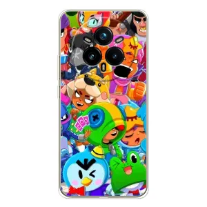 Силиконовый Чехол на Realme 14 Pro 5G с картинкой Brawl Stars (Brawl-Stars)