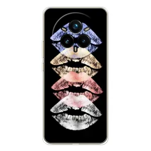 Чехол Стильные девушки на Realme 14 Pro 5G (Губы)