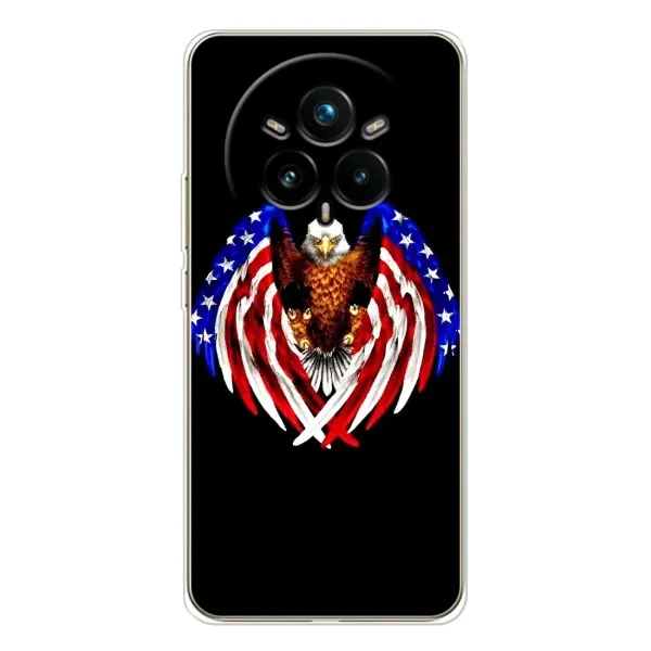 Чехол с рисунком «Крылья США» для Realme 14 Pro 5G