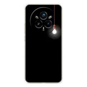 Чохол з картинками на чорному фоні для Realme 14 Pro 5G (Лампочка)