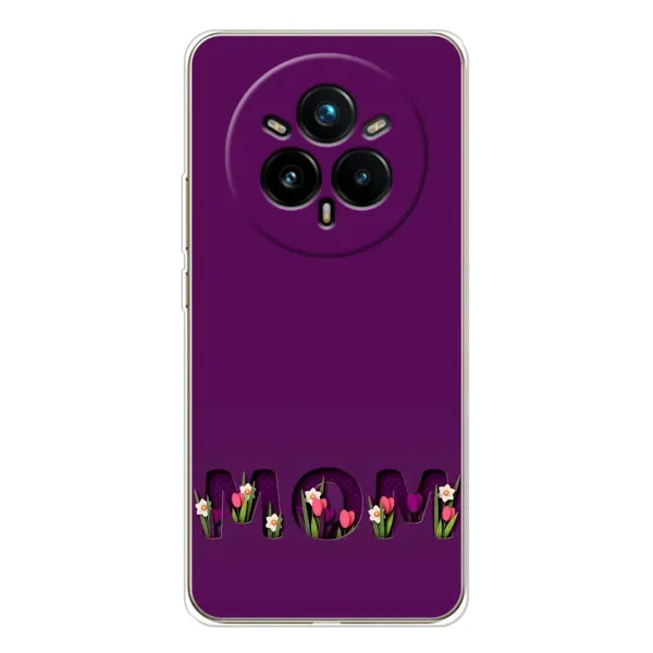 Чехол с рисунком «Мама с цветами» для Realme 14 Pro 5G Чехол с рисунком «Мама с цветами» для Realme 14 Pro 5G