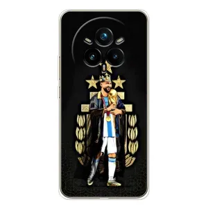Чехлы Лео Месси Аргентина для Realme 14 Pro 5G (Месси король)
