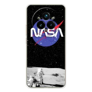 Силіконовый бампер з принтом "Наса" на Realme 14 Pro 5G (Nasa на місяці)