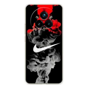 Силиконовый Чехол на Realme 14 Pro 5G с картинкой Nike (Nike дым)