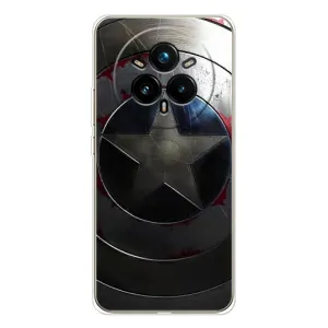 Чехол с Щитом Капитана Америки на Realme 14 Pro 5G (Ретро Щит Капитана)