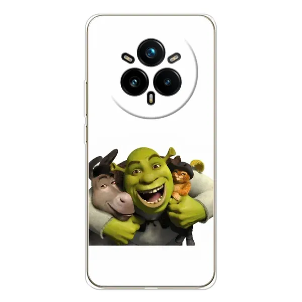 Чехол с рисунком «Шрек осел и кот» для Realme 14 Pro 5G Чехол с рисунком «Шрек осел и кот» для Realme 14 Pro 5G