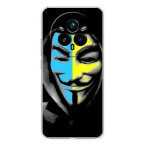 Чехол с Украинской символикой на Реалми 14 Про Плюс (Анонимус патриот)