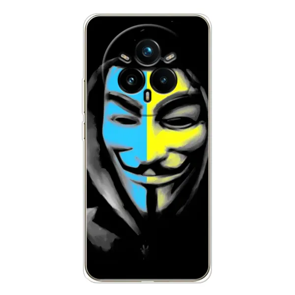 Чехол с рисунком «Анонимус патриот» для Realme 14 Pro Plus Чехол с рисунком «Анонимус патриот» для Realme 14 Pro Plus