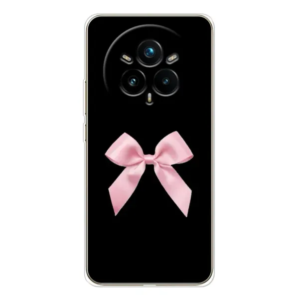 Чехол с рисунком «Бант на черном» для Realme 14 Pro Plus Чехол с рисунком «Бант на черном» для Realme 14 Pro Plus