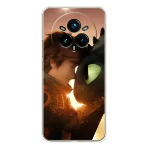 Чехол дракон Беззубик для Realme 14 Pro Plus (Беззубик и Иккинг)