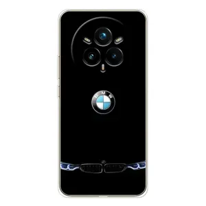Силіконовий бампер з картинкою машини на Realme 14 Pro Plus (Чорний BMW)
