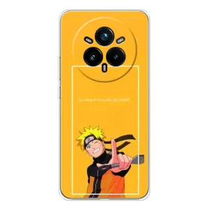 Чехлы с принтом Наруто на Realme 14 Pro Plus (Даттебаё)