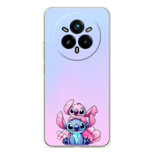 Чехол с рисунком Стич для Realme 14 Pro Plus (Энджл и Стич)