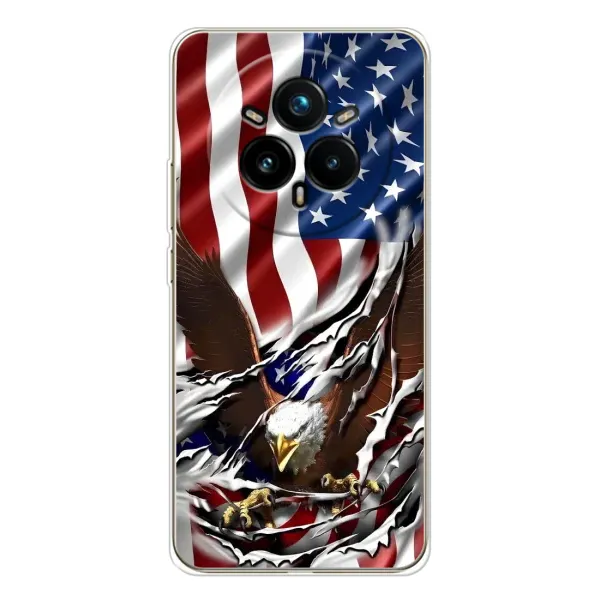 Чехол с рисунком «Флаг USA» для Realme 14 Pro Plus Чехол с рисунком «Флаг USA» для Realme 14 Pro Plus