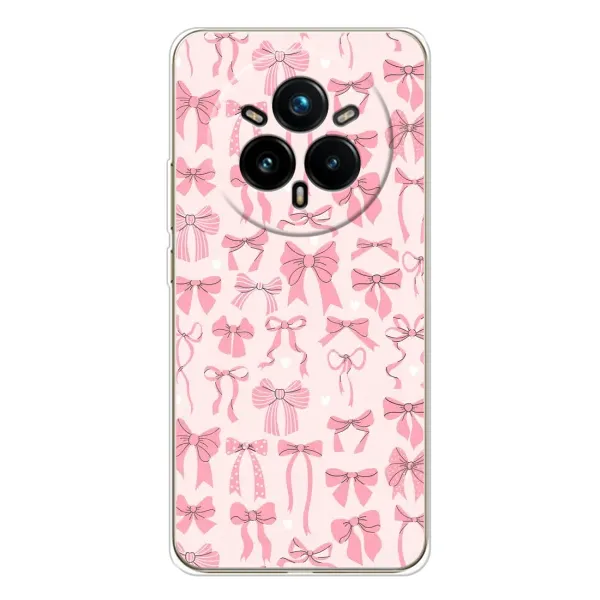 Чехол с рисунком «Фон бантики» для Realme 14 Pro Plus Чехол с рисунком «Фон бантики» для Realme 14 Pro Plus