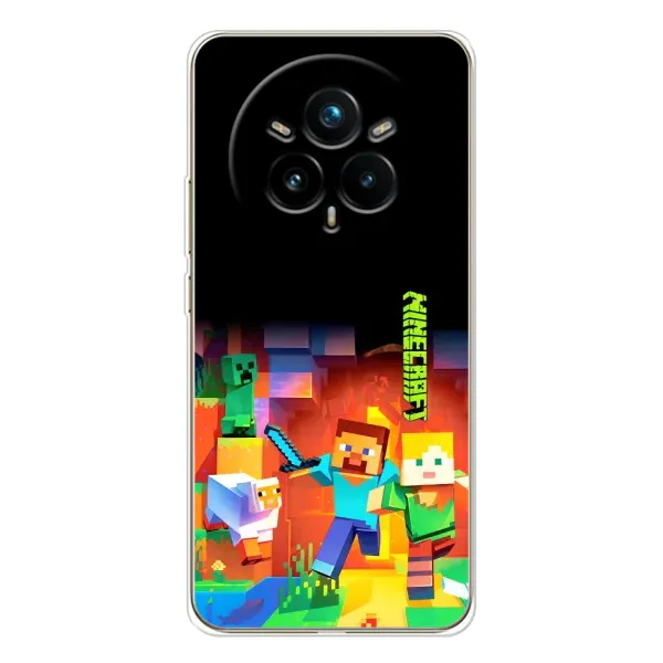 Чехол с рисунком «Герой Майнкрафт» для Realme 14 Pro Plus Чехол с рисунком «Герой Майнкрафт» для Realme 14 Pro Plus