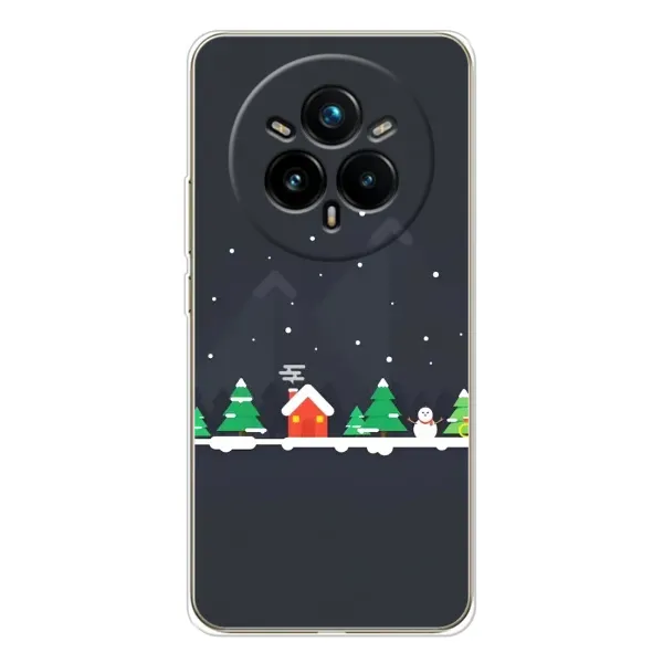 Чехол с рисунком «Город зимний» для Realme 14 Pro Plus Чехол с рисунком «Город зимний» для Realme 14 Pro Plus