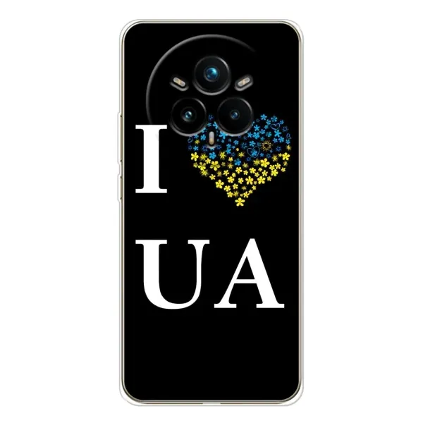 Чехол с рисунком «I Love UA» для Realme 14 Pro Plus Чехол с рисунком «I Love UA» для Realme 14 Pro Plus